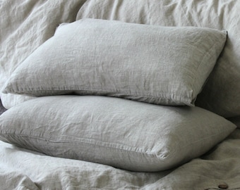 Linen Pillowcase Linen Pillow Cover Pillow Sham Linen Slip Cover Standard Queen King AU DE EU Pillow Case Linen Sham