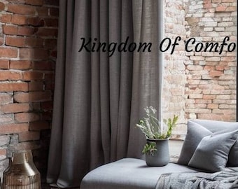 Linen Drape Linen Curtain Linen Valance Linen Custom Size Curtain Window Curtain Panel Extra Long Curtains Extra Wide Panel