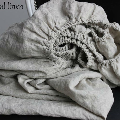 Organic Linen Flat Sheet. Flat Bed Sheet Twin Full King Queen Etsy