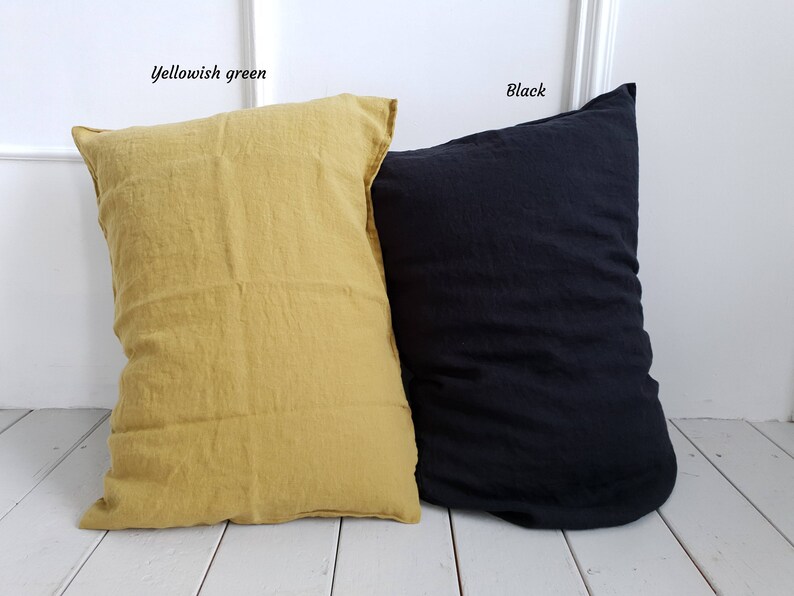 Linen Pillow Case Housewife style. Envelope Closure Etsy