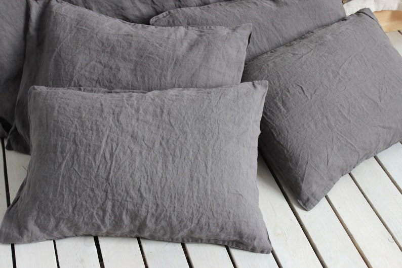 100 Linen Pillowcase Housewife Style Organic Pillow Case Slip Etsy