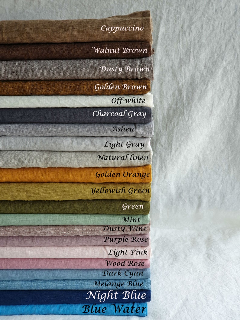 Stone washed linen ruffled pillowcase Standard Queen King EUR Natural linen colors Softened Pillow Case 100/% Linen Pillowcase with ruffles