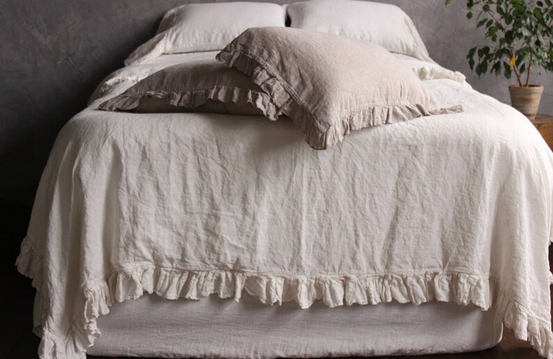 100 Linen Duvet Cover Set Softened Washed Organic Image 0
