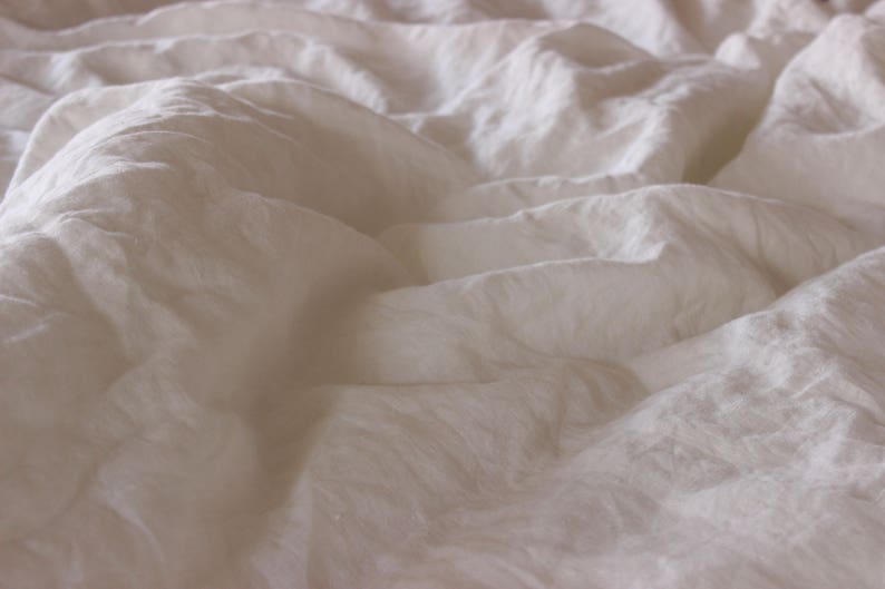 Organic Linen Duvet Cover in Offwhite Color. Comforter Cover. Etsy