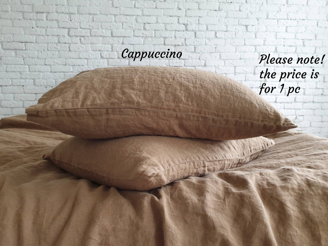 Linen Pillow Case Housewife style. Envelope Closure Etsy