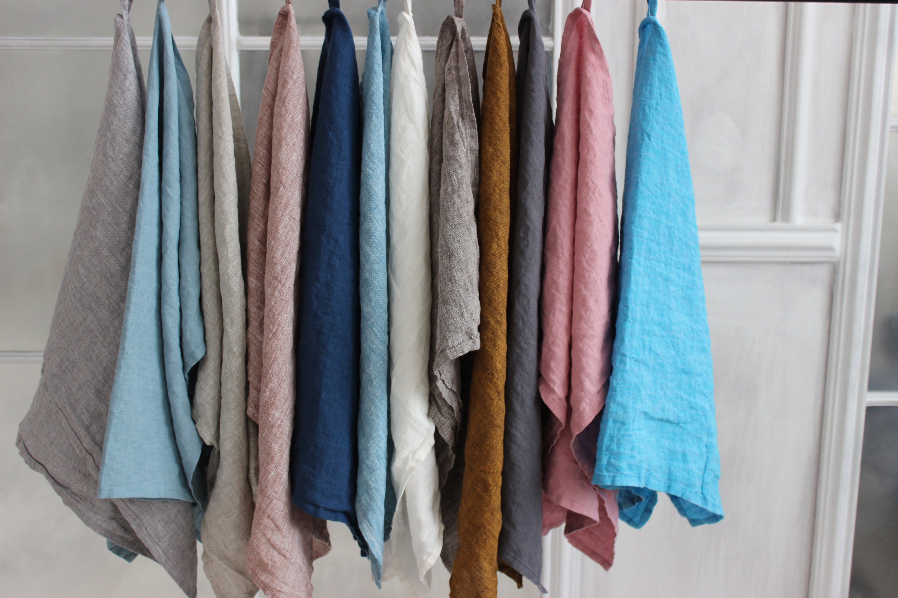 LANE LINEN Kitchen Towels Set - 100% Pure Cotton Dish Towels for