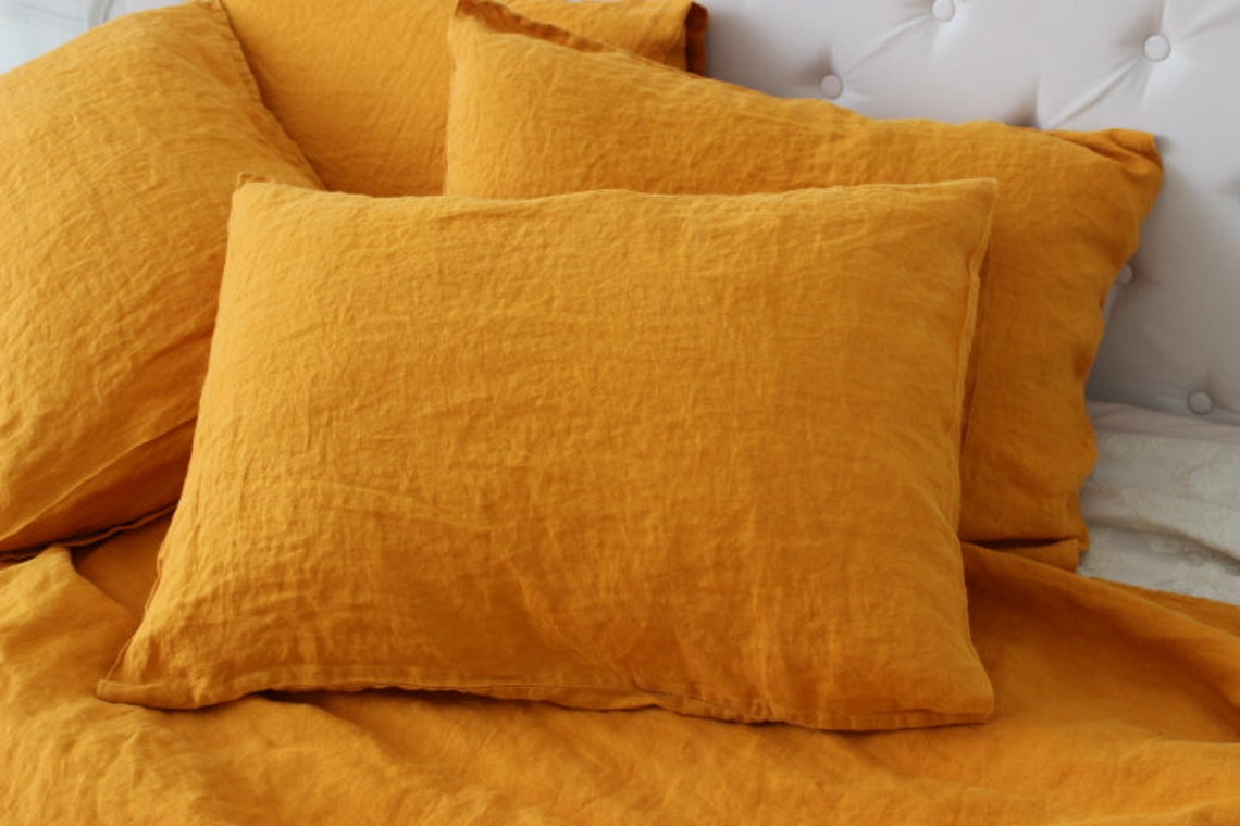 100 Linen Pillowcase Housewife Style Organic Pillow Case Slip Etsy