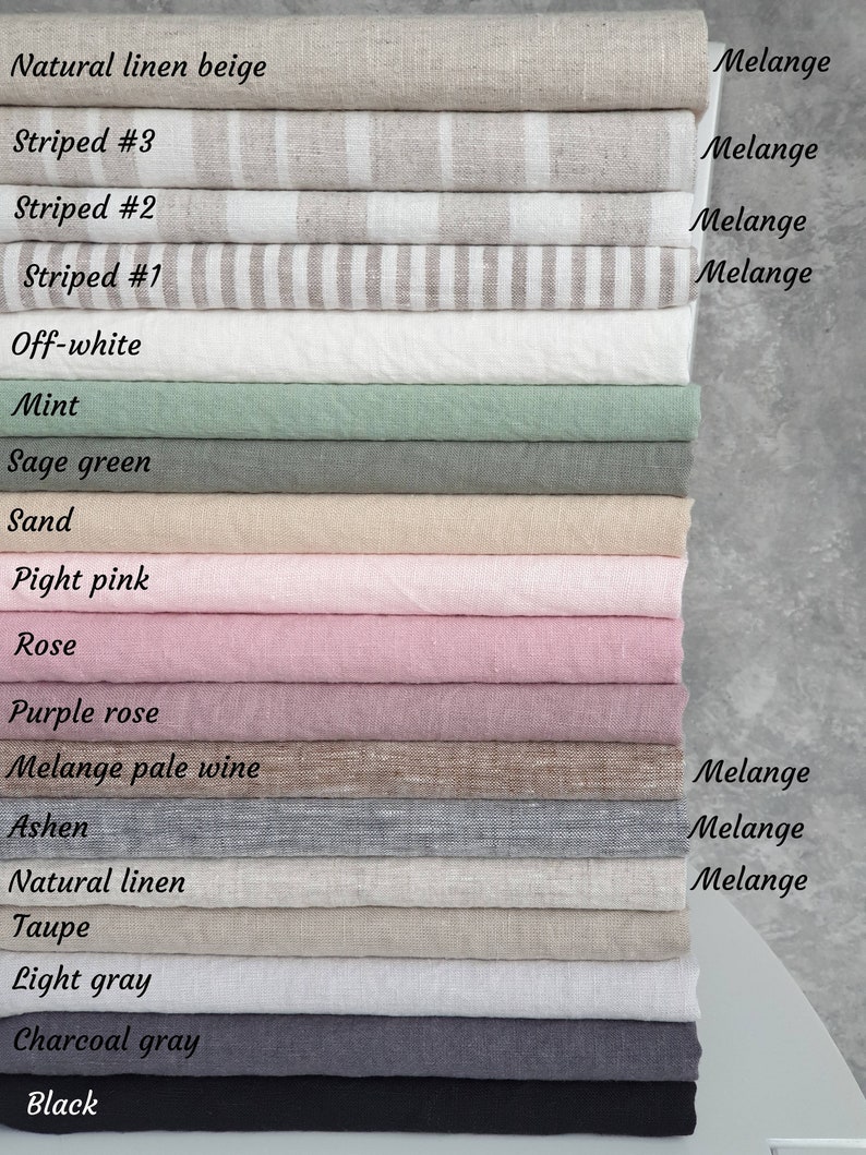 100 Linen Pillowcase Housewife Style Organic Pillow Case Slip Etsy