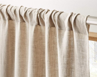 Linen Curtain Linen Drape Window Curtain Panel Extra Long Linen Curtains Custom Size Outdoor Curtains Linen Valance Extra Wide Linen Drapes