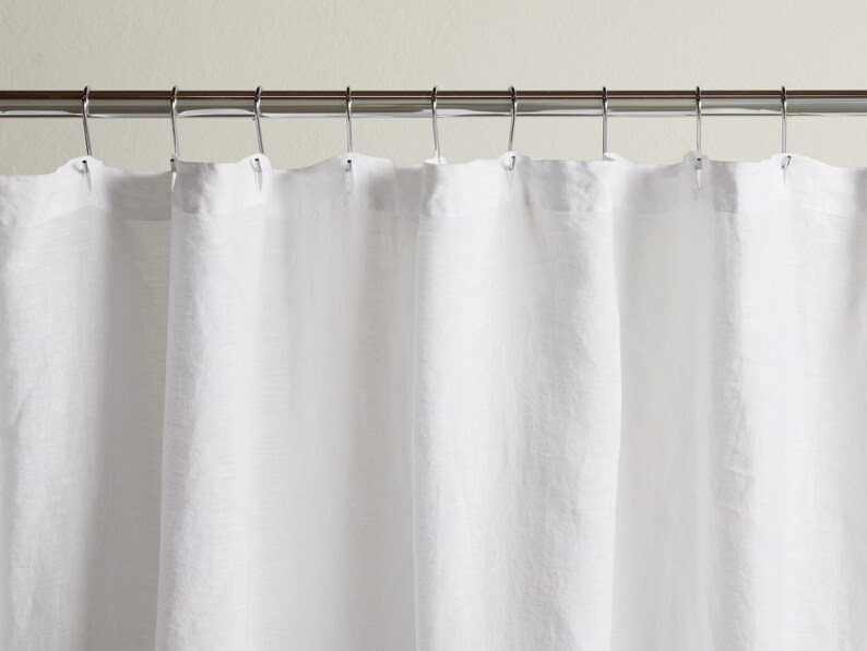 Shower Curtains Linen Shower Curtain Bathroom Panel Linen - Etsy