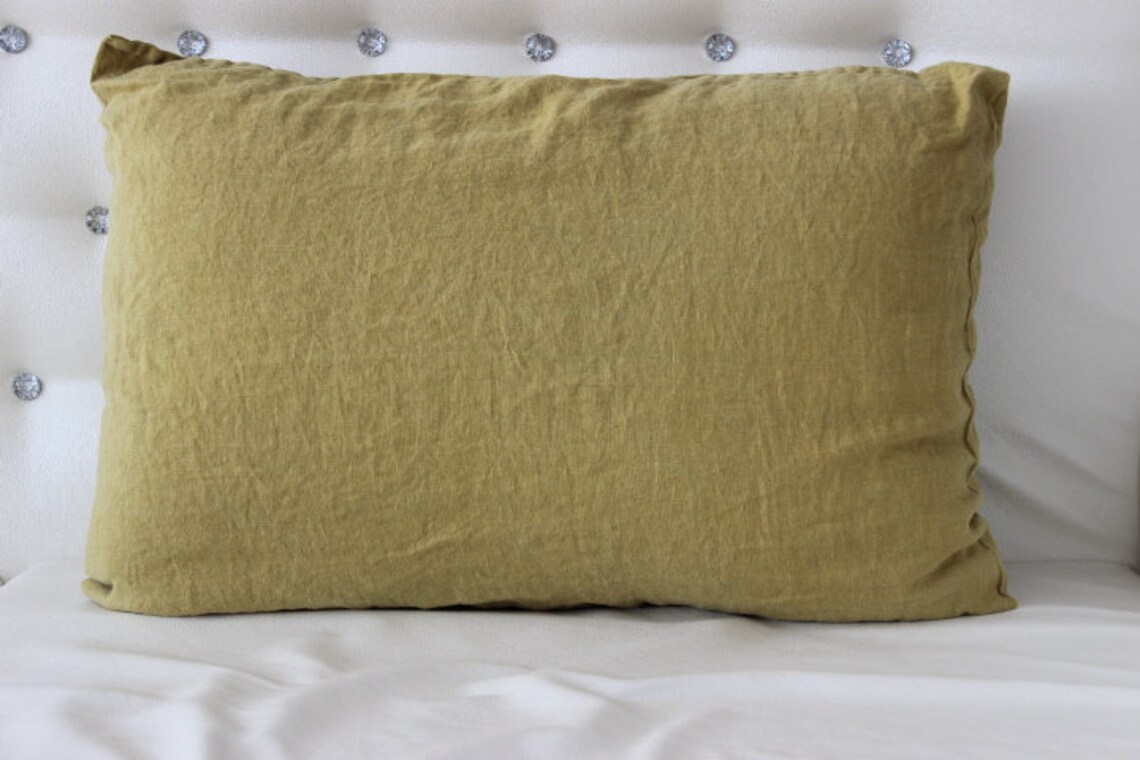 100 Linen Pillowcase Housewife Style Organic Pillow Case Slip Etsy