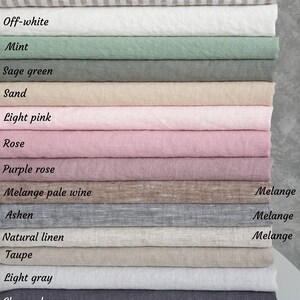 Linen Fitted Sheet. Stonewashed Linen Fitted Bed Sheet. - Etsy