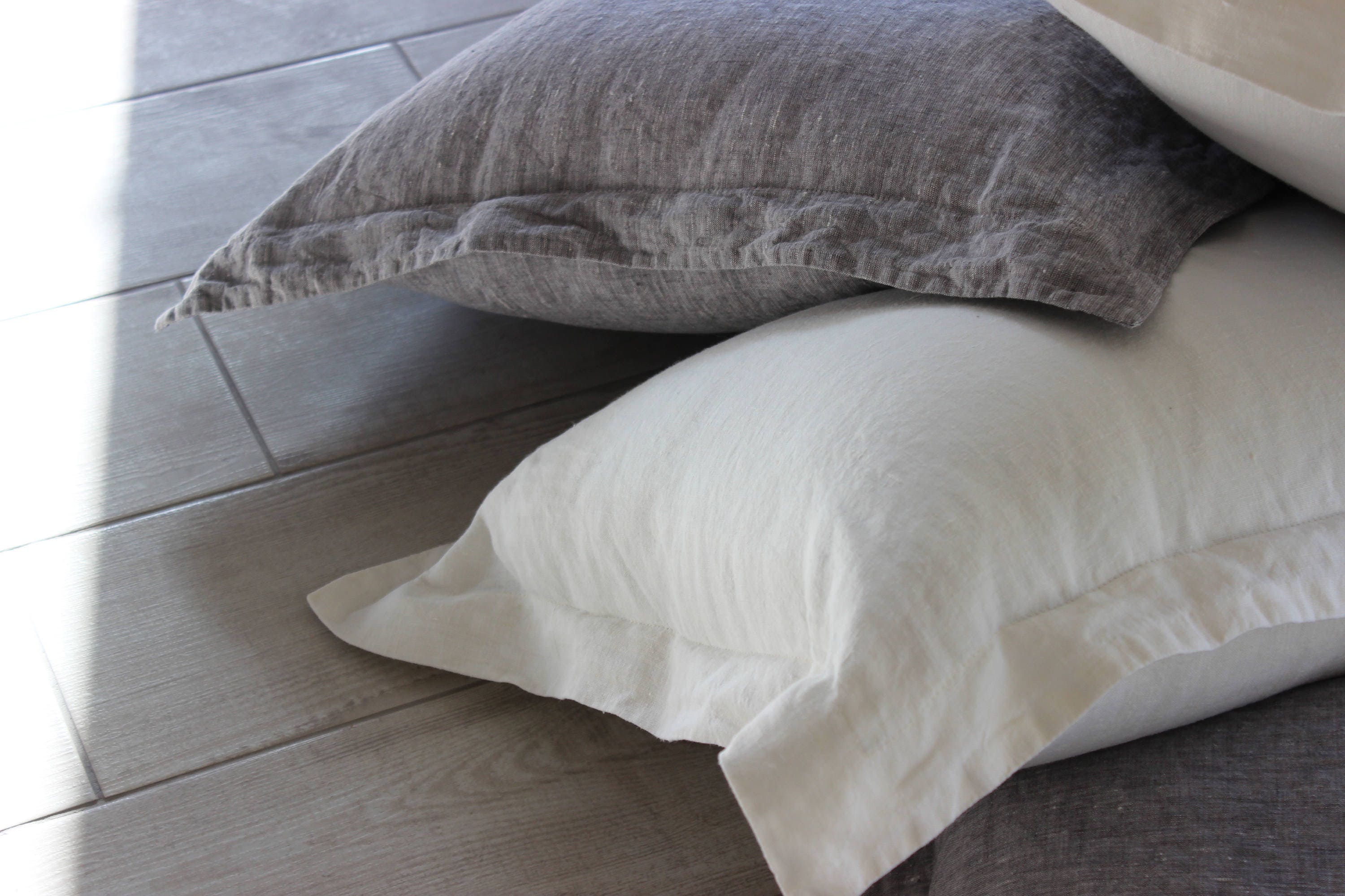 Linen Pillowcase oxford style. Stonewashed oxford pillow case Etsy