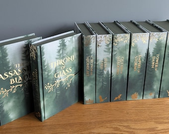 MADE TO ORDER | Throne of Glass | Rebound book | Series | Hardcover Book | Bookbinding