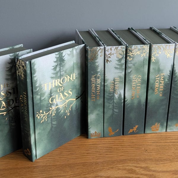 MADE TO ORDER | Throne of Glass | Rebound book | Series | Hardcover Book | Bookbinding