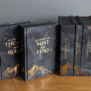MADE TO ORDER Handmade Acotar Series: Rebound Hardcover Books with Metallic Foil