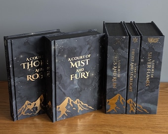 MADE TO ORDER Handmade Acotar Series: Rebound Hardcover Books with Metallic Foil