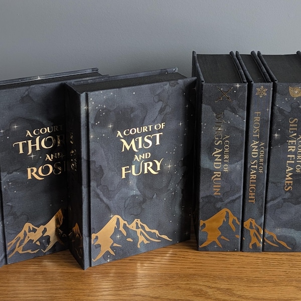 MADE TO ORDER Handmade Acotar Series: Rebound Hardcover Books with Metallic Foil