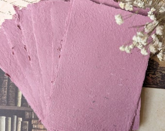 4x6 Handmade Paper | Pink Paper | Scrap paper | Scrapbooking | Journaling