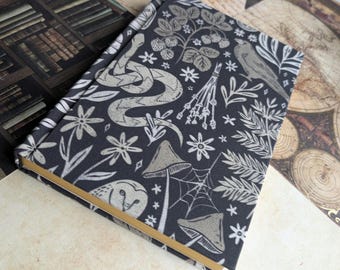 Personalizable Journal | Rebound book | Moody | Cottagecore | Witchy | Hardcover | Bookbinding | 9x6 | Approx 250 Pages