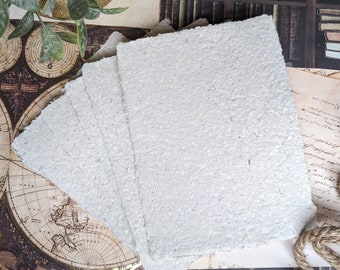 8x6 Handmade Paper from Old Books | Recycled Paper