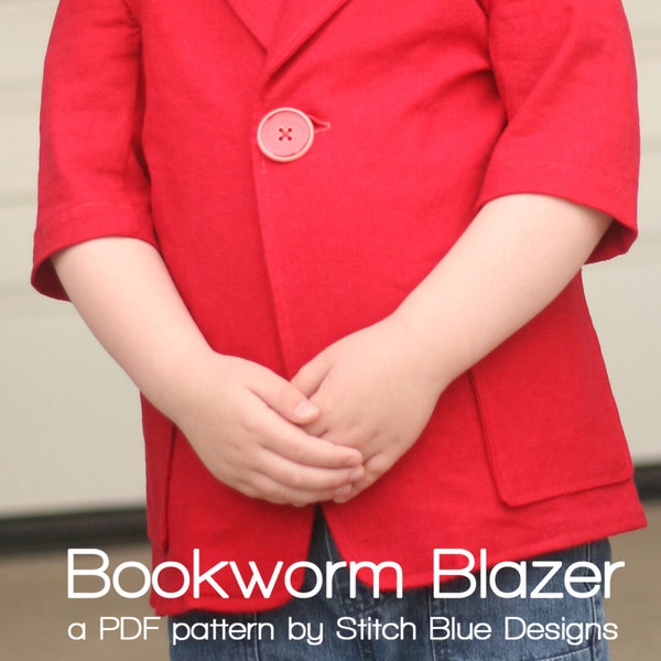 Bookworm Blazer PDF Pattern