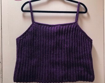 Ribbed Tank Top Plus Size Crochet Pattern