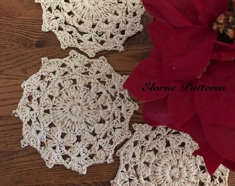Gothic Lace Decorative Coaster Crochet Pattern PDF Download