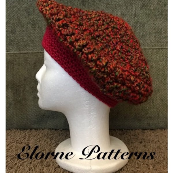 Beret Crochet Pattern PDF Download