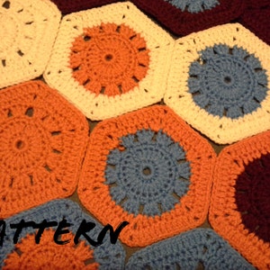 CROCHET PATTERN Granny Hexagon Pattern