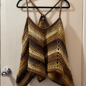 Boho Tank Top Plus Size Crochet Pattern