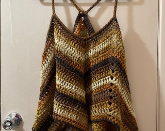Boho Tank Top Plus Size Crochet Pattern