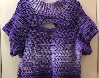 Distressed Top Plus Size Crochet Pattern