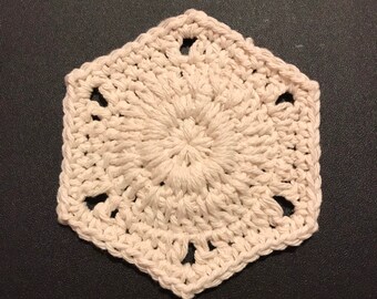Hexagonal Coaster Crochet Pattern PDF DOWNLOAD