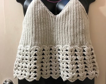 Festival Tank Top Plus Size Crochet Pattern