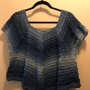 Plus Size V Neck Shirt Crochet Pattern