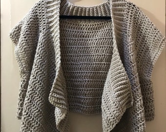 Draping Shrug Plus Size Crochet Pattern