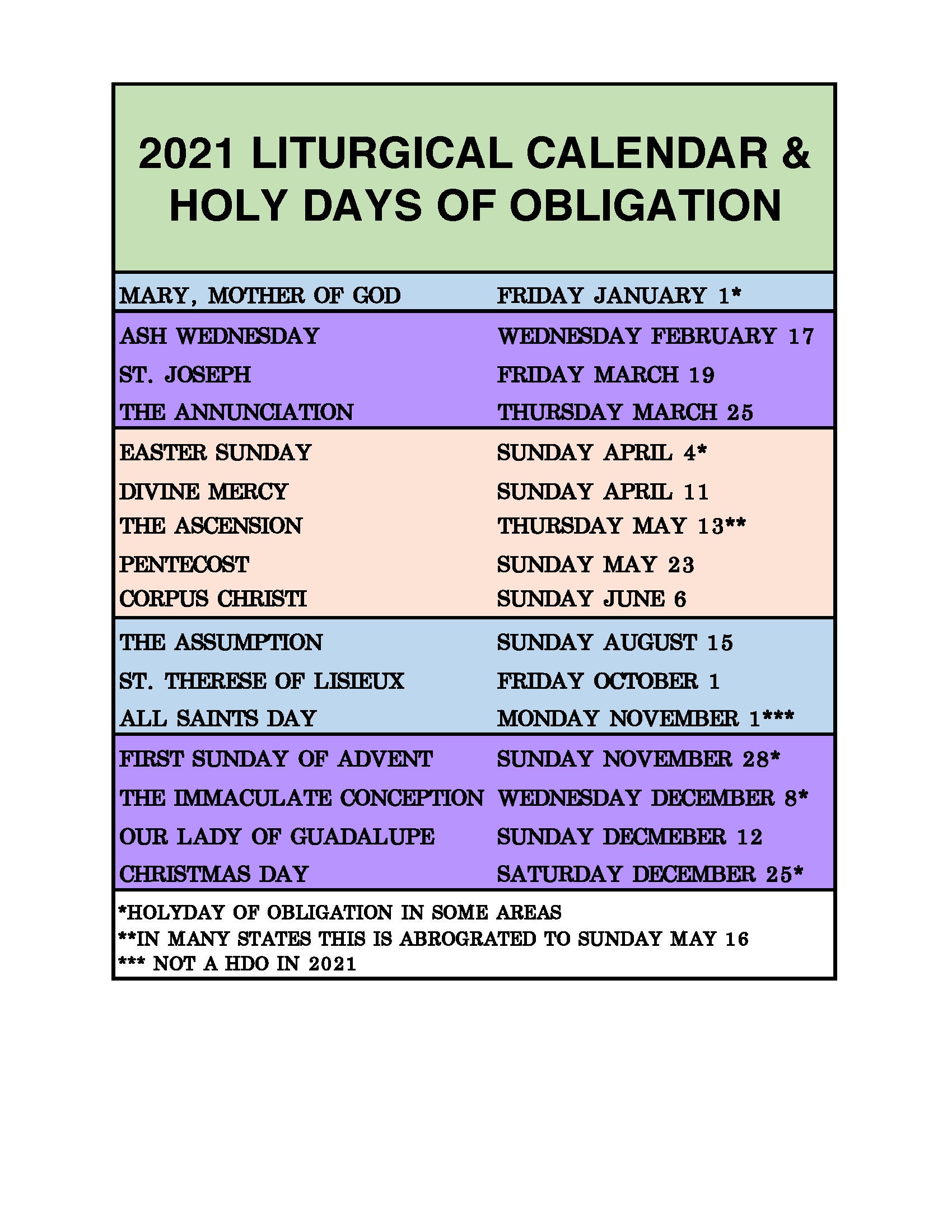 Is Christmas A Holy Day Of Obligation 2022 List Of Holy Days Of Obligation 2022 - Book List 2022