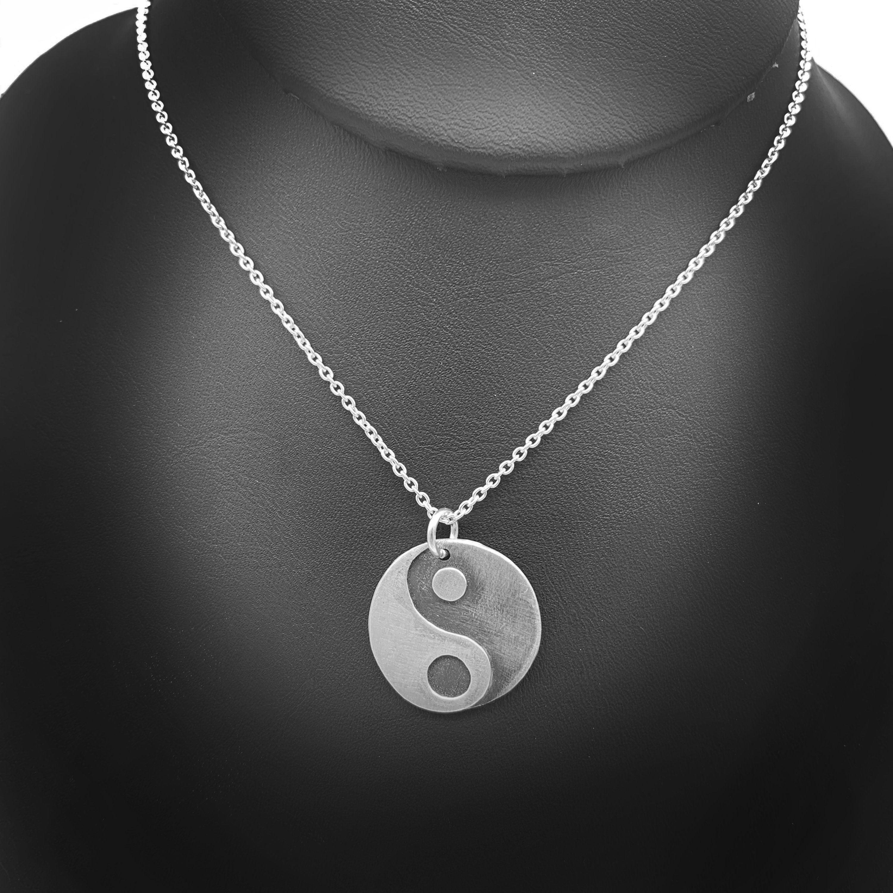 Spiritual Necklace with Yin Yang Pendant Sterling Silver Yoga Etsy.de