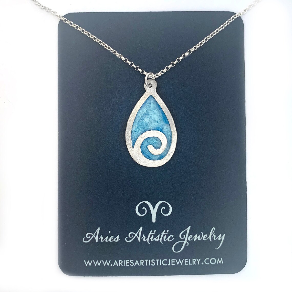 Sterling Silver Beach Pendant Ocean Jewelry Beach Necklace Etsy
