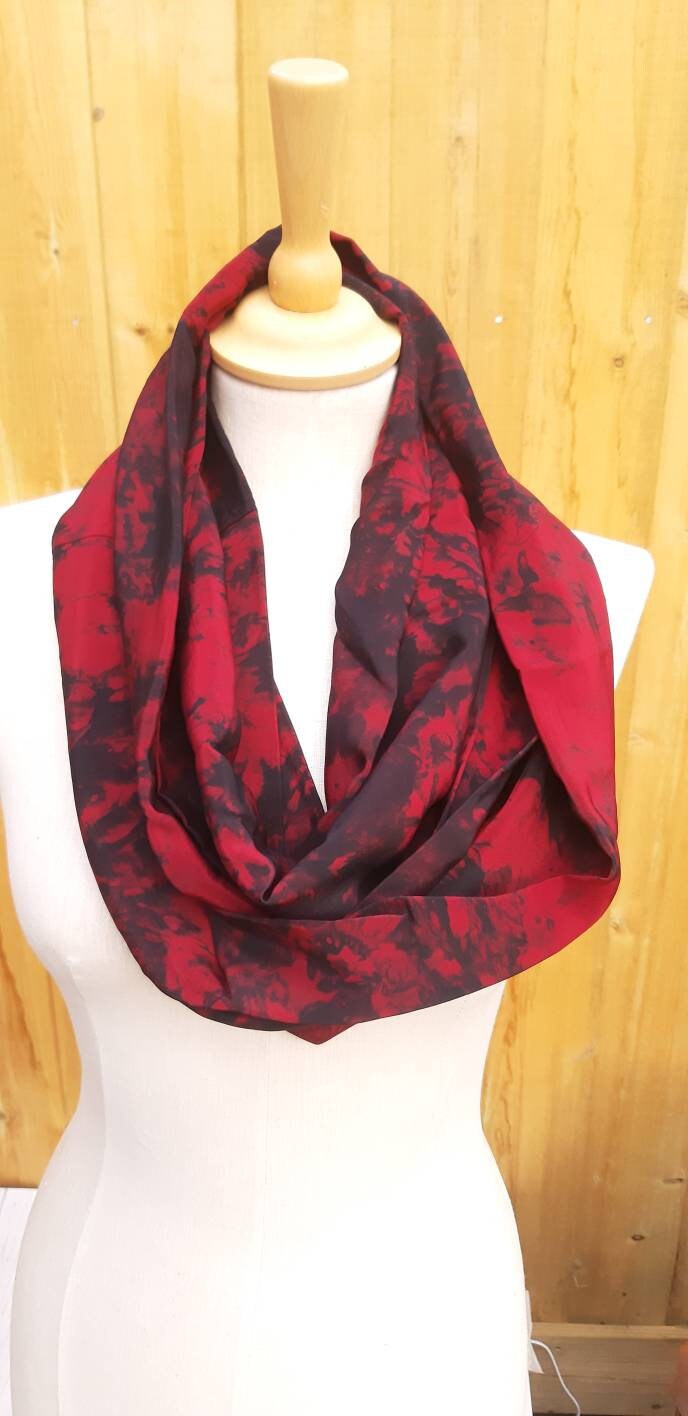 Handmade upcycled sari silk infinity scarf Etsy