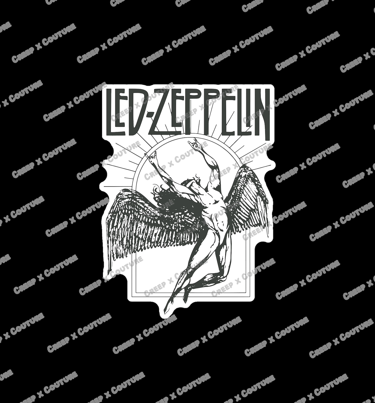 Lead Zeppelin Sticker Led Zeppelin Sticker: Die-cut Permanent Vinyl, Waterproof - Etsy
