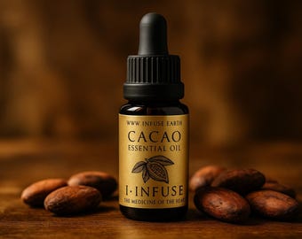 Cacao Pure "Essential" Oil | Organic and Ethically Sourced | Ceremonial, Sensual & Grounding | I INFUSE | Dream Herbs Temple