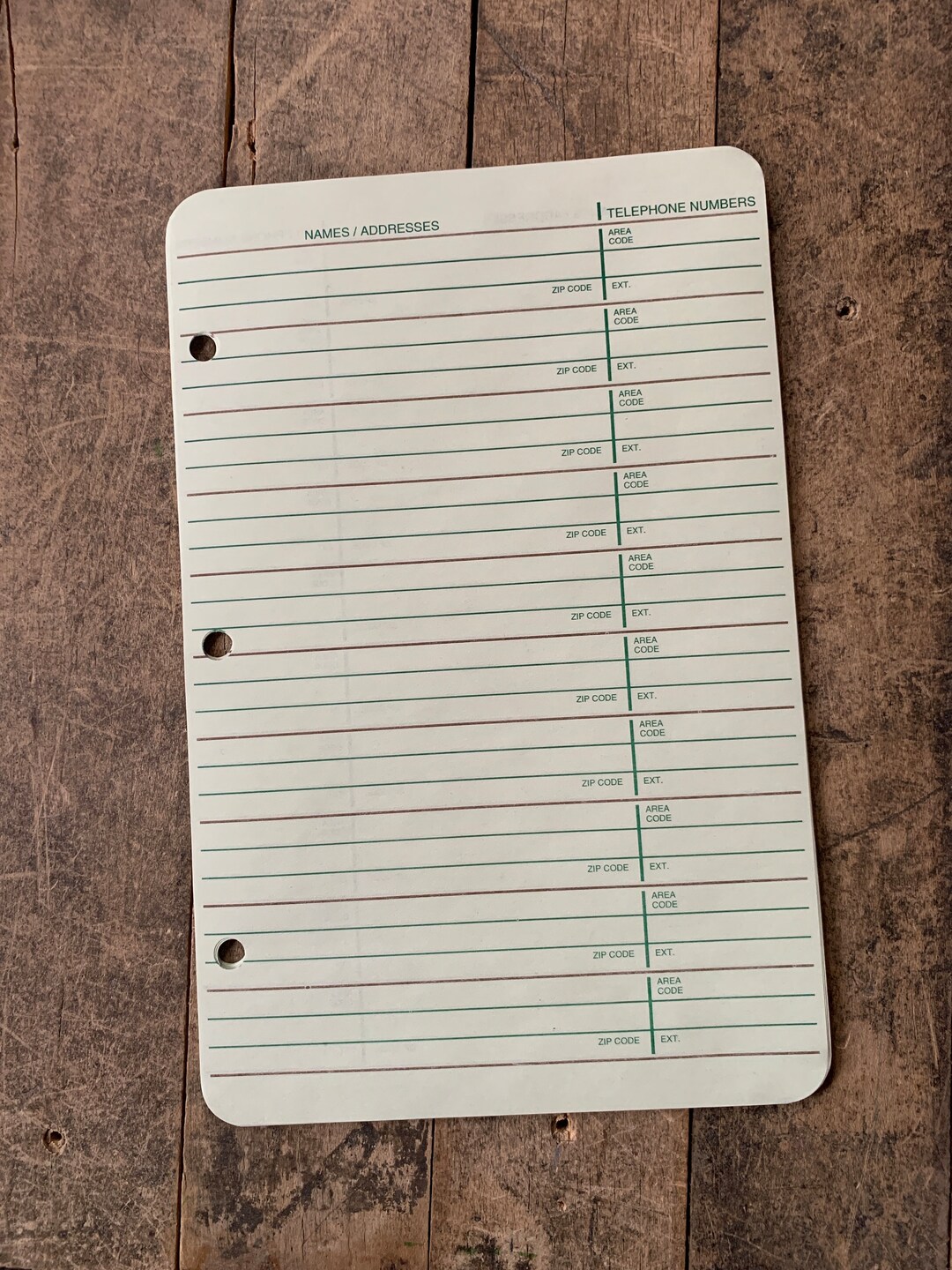 20 Vintage Address Book Paper Sheets Paper Crafting Paper Ephemera Junk