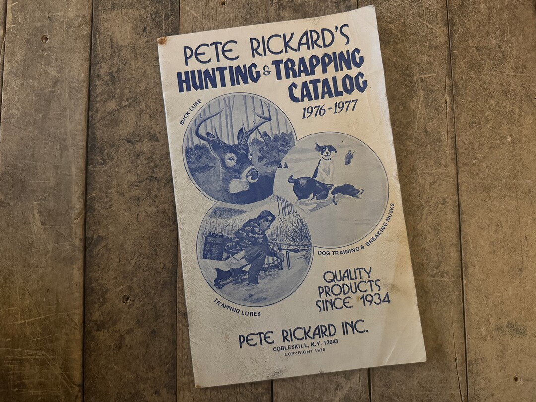 1970s Vintage Hunting & Trapping Catalog Pete Rickard's Vintage Paper