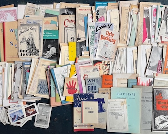 Lot of Vintage Bible Tracts and Religious Pamphlets/Booklets - Over 4 pounds