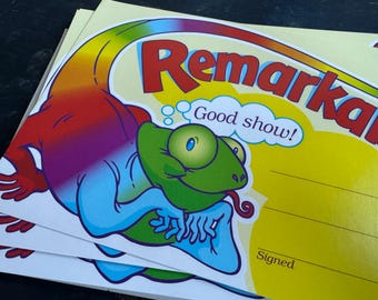 30 Vintage "Remarkable" Achievement Recognition Sheets | 1997