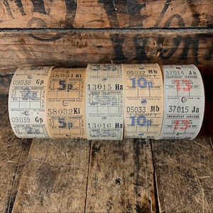 24 Vintage British Bus Tickets | Paper Crafting | Paper Ephemera | Junk Journal Supplies
