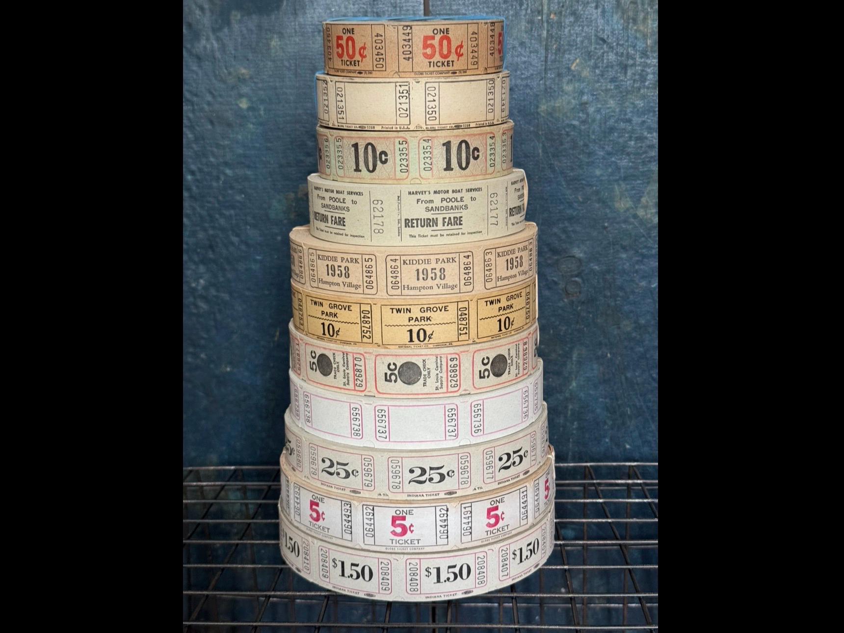 Vintage Ticket Roll - Etsy