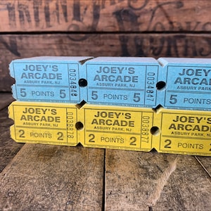 Vintage Arcade Tickets - Etsy
